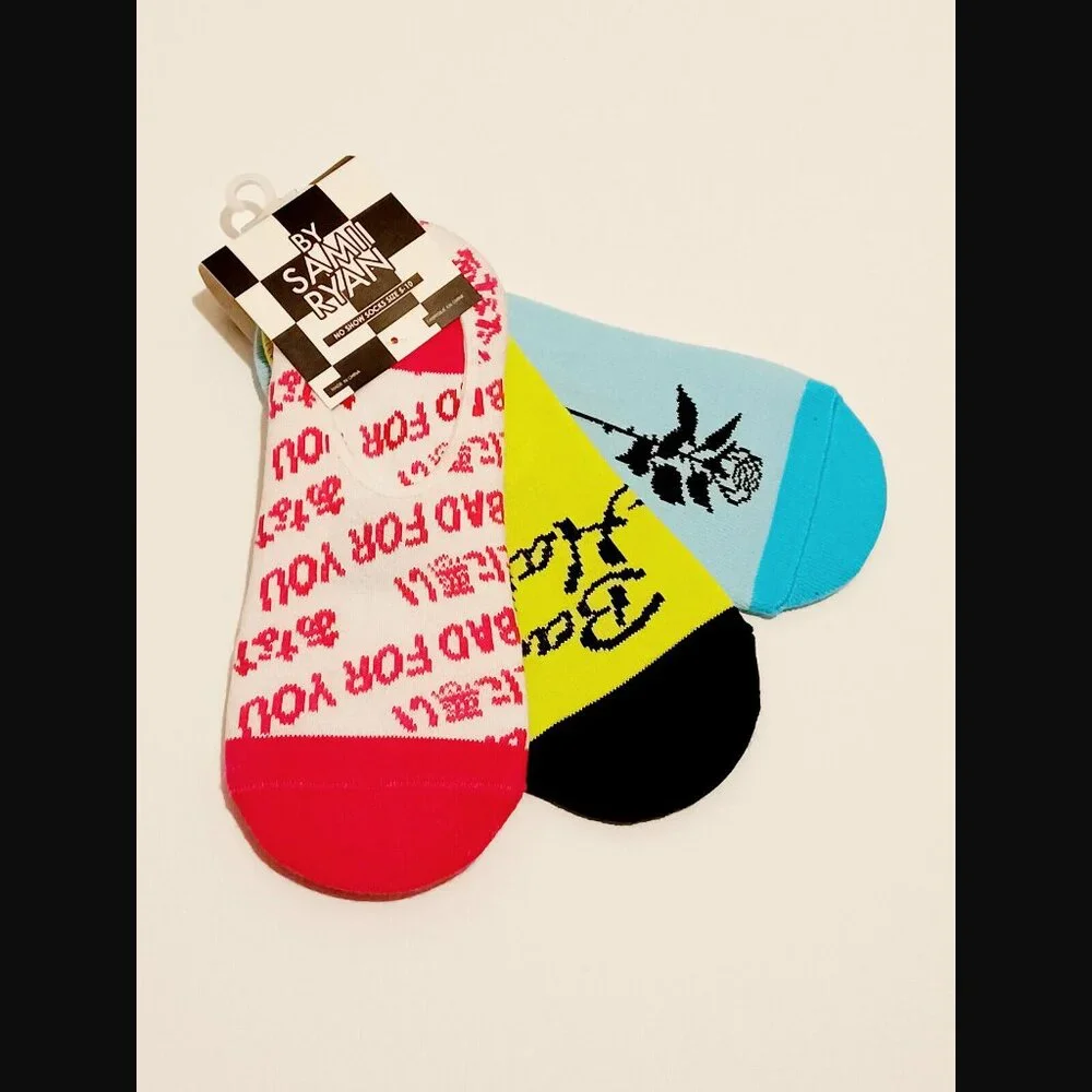 By Samii Ryan 6 Pairs No Show Socks Size 5-10 NWT
